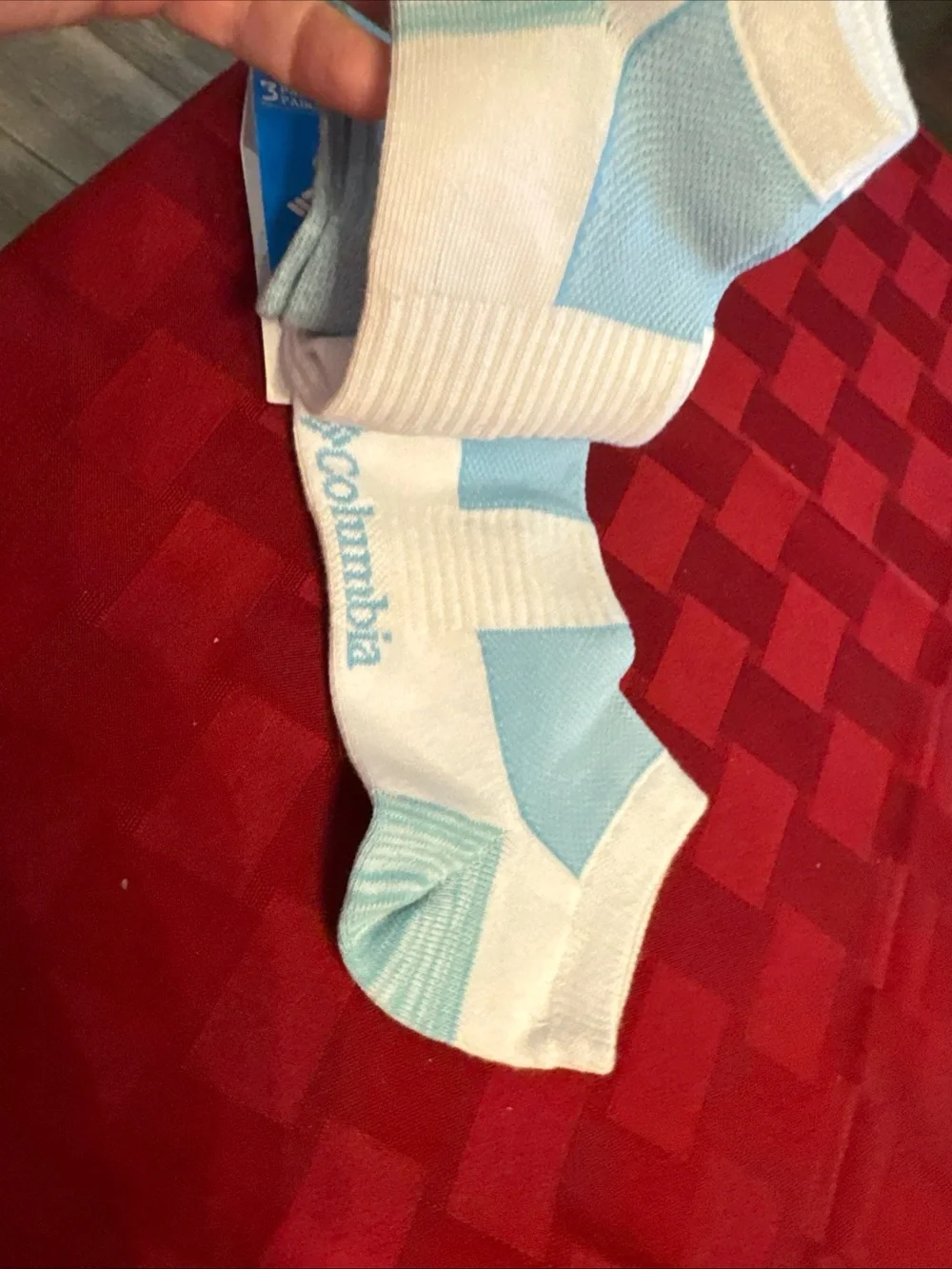 Columbia Women's 3-Pack Low-Cut Socks - Light Blue
